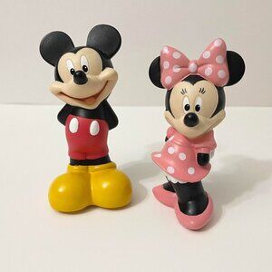 Disney Mickey Mouse and Minnie Mouse Vinyl Figure 4.5 and 5 Inch Toys